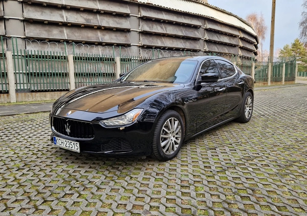 Maserati Ghibli cena 109000 przebieg: 134000, rok produkcji 2014 z Kraków małe 466